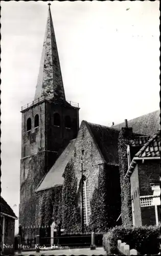 Ak Hallum Friesland Niederlande, Ned. Herv. Kerk