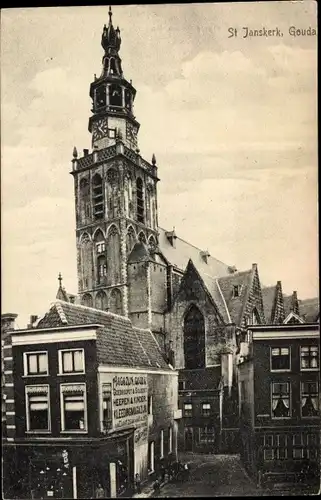 Ak Gouda Südholland Niederlande, St. Janskerk