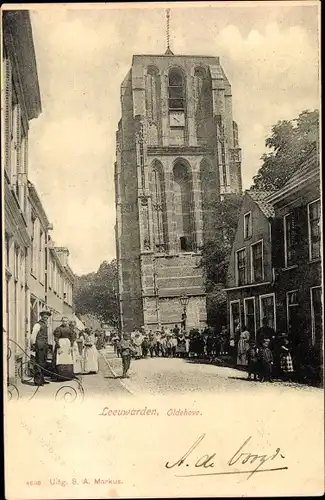 Ak Leeuwarden Friesland Niederlande, Turm, De Oldehove