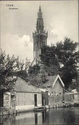 Ak Edam Volendam Nordholland Niederlande, Speeltoren