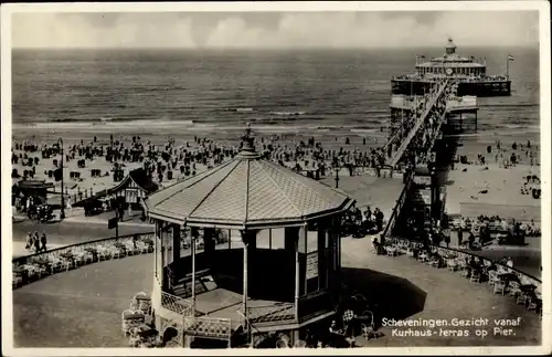 Ak Scheveningen Den Haag Südholland, Gezicht vanaf Kurhaus-terras op Pier