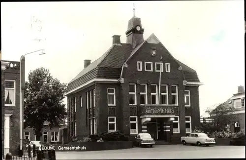 Ak Bedum Groningen Niederlande, Gemeentehuis