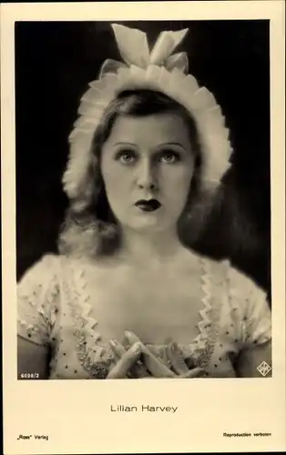 Ak Schauspielerin Lilian Harvey, Portrait