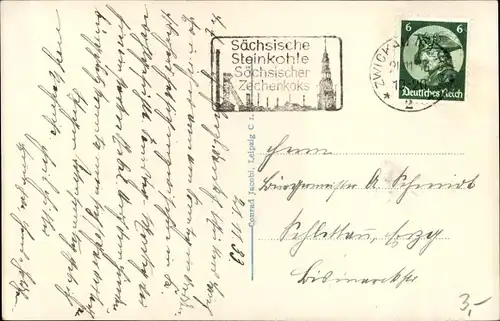 Ak Zwickau in Sachsen, Realgymnasium mit Oberrealschule