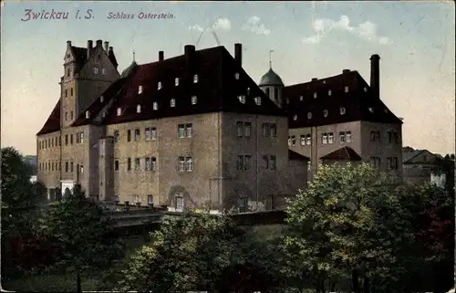 Ak Zwickau in Sachsen, Schloss Osterstein
