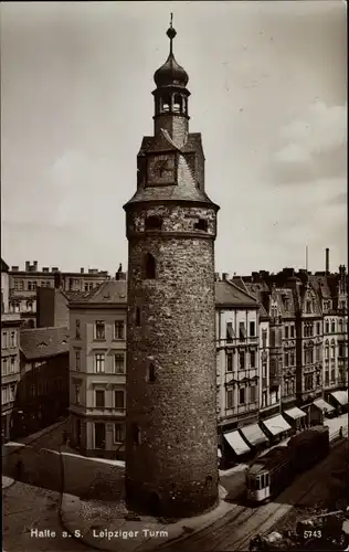 Ak Halle an der Saale, Leipziger Turm