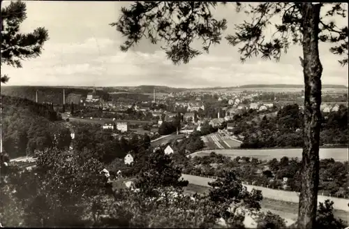 Ak Weida Thüringen, Blick vom Tilgenberg