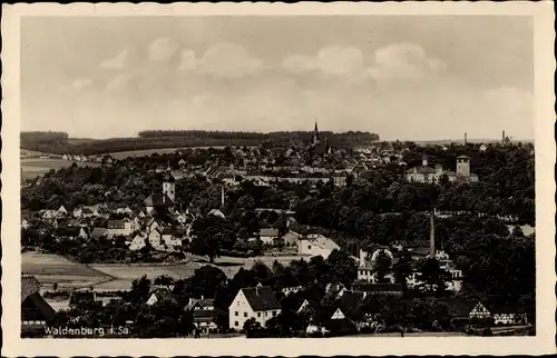 Ak Waldenburg in Sachsen, Blick auf die Stadt