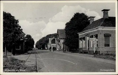 Ak Midwolda Groningen Niederlande, Dorpsgezicht