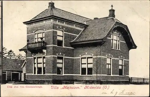 Ak Midwolda Groningen Niederlande, Villa Meihuizen