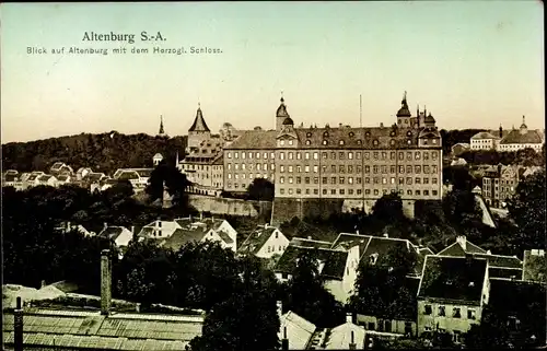 Ak Altenburg Thüringen, Blick auf die Stadt mit Herzoglichem Schloss