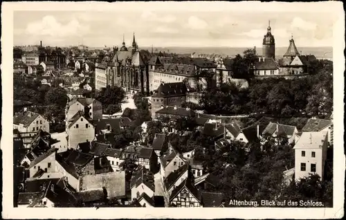 Ak Altenburg in Thüringen, Panorama, Blick auf das Schloss