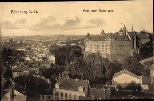 Ak Altenburg Thüringen, Blick vom Unterturm, Panorama