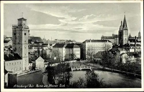 Ak Altenburg in Thüringen, Partie am kleinen Teich