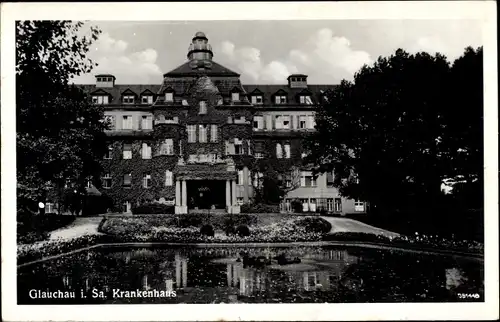 Ak Glauchau in Sachsen, Krankenhaus