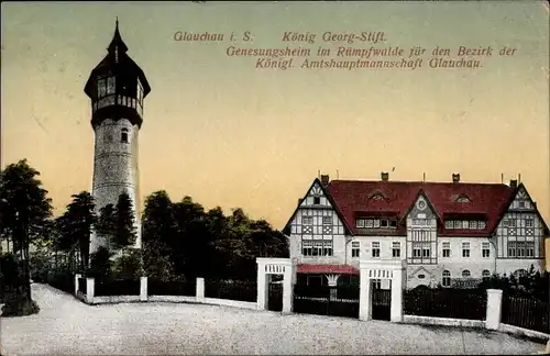 Ak Glauchau Sachsen, König Georg Stift im Rümpfwalde, Genesungsheim