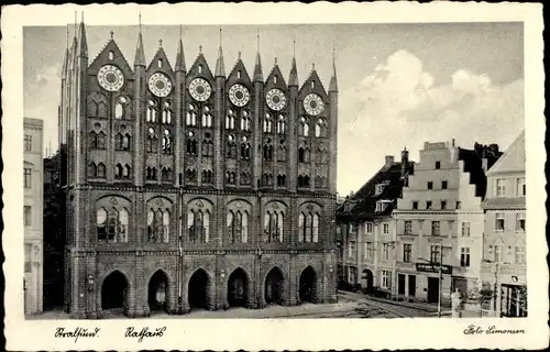 Ak Stralsund in Vorpommern, Rathaus