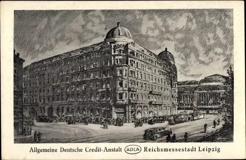 Ak Leipzig in Sachsen, Allgemeine Deutsche Credit-Anstalt, ADCA