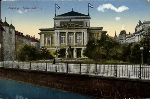Ak Leipzig in Sachsen, Gewandhaus, Außenansicht
