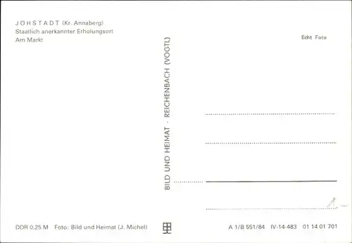 Ak Jöhstadt im Erzgebirge Sachsen, Am Markt