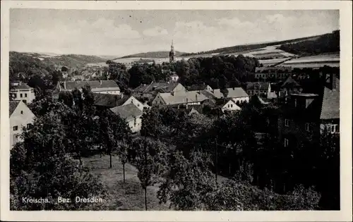 Ak Kreischa bei Dresden, Teilansicht