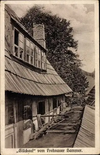 Ak Frohnau Annaberg Buchholz im Erzgebirge, Frohnauer Hammer, Glückauf