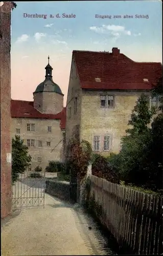 Ak Dornburg an der Saale Thüringen, Eingang zum alten Schloss