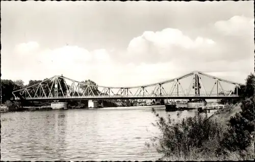 Ak Rendsburg in Schleswig Holstein, Blick auf die Drehbrücke