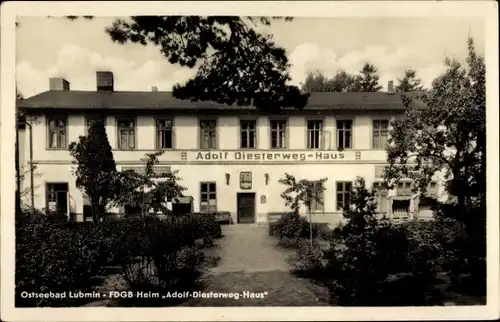 Ak Ostseebad Lubmin Vorpommern, FDGB Heim Adolf-Diesterweg-Haus