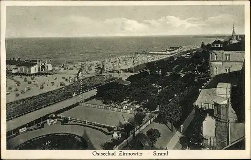 Ak Ostseebad Zinnowitz auf Usedom, Strand