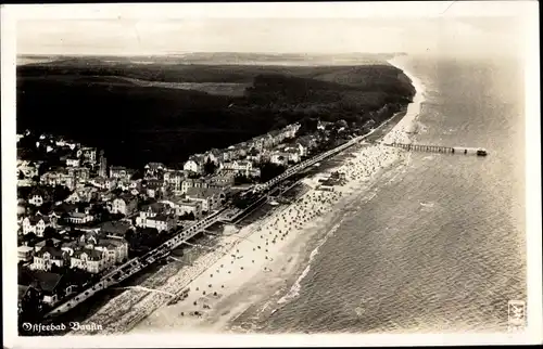 Ak Ostseebad Bansin Heringsdorf auf Usedom, Panorama, Fliegeraufnahme