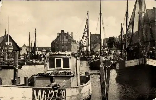 Ak Hansestadt Wismar, Hafen