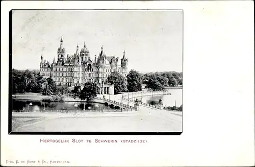 Ak Schwerin in Mecklenburg, Hertogelijk Slot te Schwerin, herzogliches Schloss