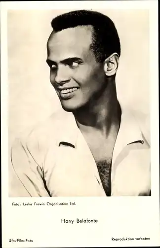Ak Schauspieler Harry Belafonte, Portrait
