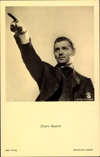 Ak Schauspieler Clark Gable, Portrait, Ross Verlag A 1245/1