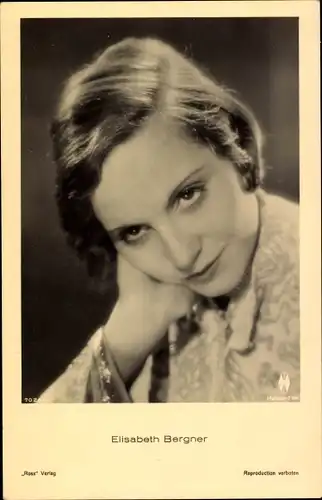 Ak Schauspielerin Elisabeth Bergner, Portrait, Ross Verlag 7026 1