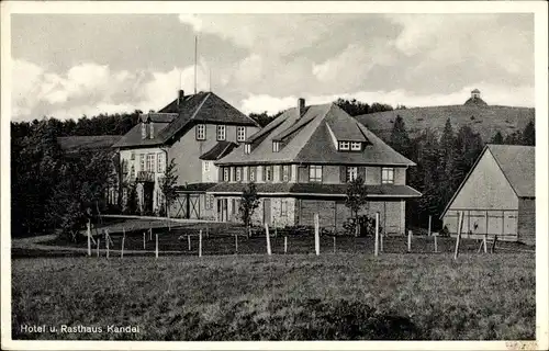 Ak Waldkirch im Breisgau, Hotel und Rasthaus auf dem Kandel