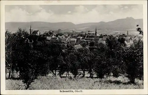 Ak Schesslitz Scheßlitz in Oberfranken, Teilansicht, Gasthof Linderhof