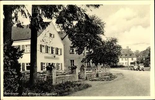Ak Rohrbrunn Weibersbrunn im Spessart, Gasthof