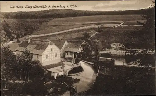 Ak Eisenberg in Thüringen, Gasthaus Naupoldsmühle im Mühltal