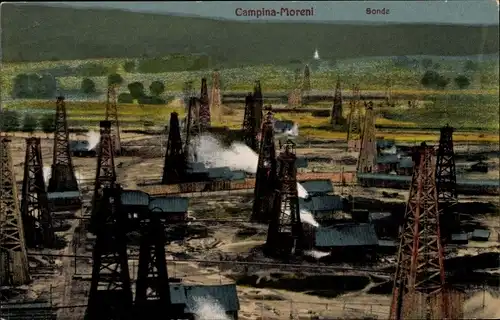 Ak Câmpina Moreni Rumänien, Sonde, Ölbohrtürme, Ölbohrfeld