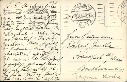 Foto Ak Gwardeisk Tapiau Ostpreußen, Kirche, Deutsche Soldaten in Uniform