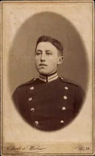 CdV Ulm, Deutscher Soldat in Uniform, Portrait