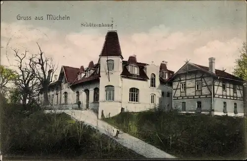 Ak Mücheln im Saalekreis, Schützenhaus