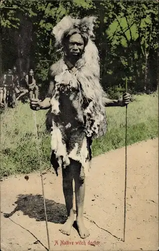 Ak Südafrika, A Native witch doctor