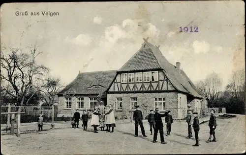 Ak Velgen Hanstedt Niedersachsen, Ortspartie, Kinder