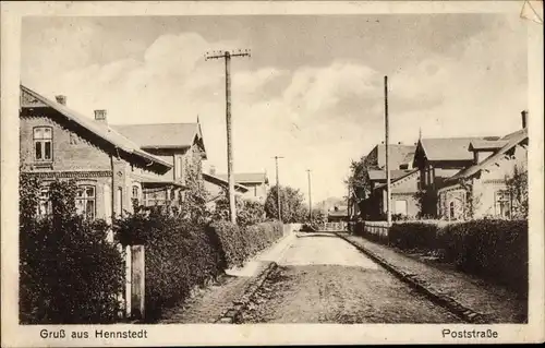 Ak Hennstedt in Dithmarschen, Poststraße