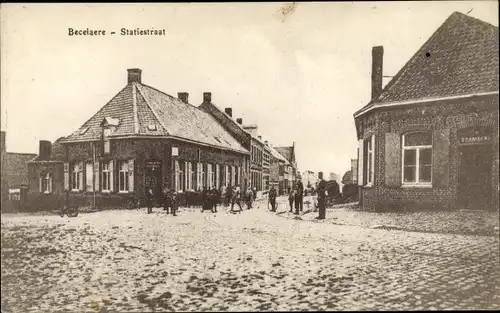 Ak Becelaere Zonnebeke Zonnebecke Westflandern, Statiestraat