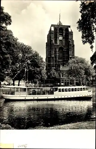 Ak Leeuwarden Friesland Niederlande, Salonboot Stad Dokkum, Turm