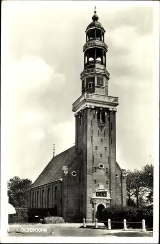 Ak Oldeboorn Friesland Niederlande, Kirche